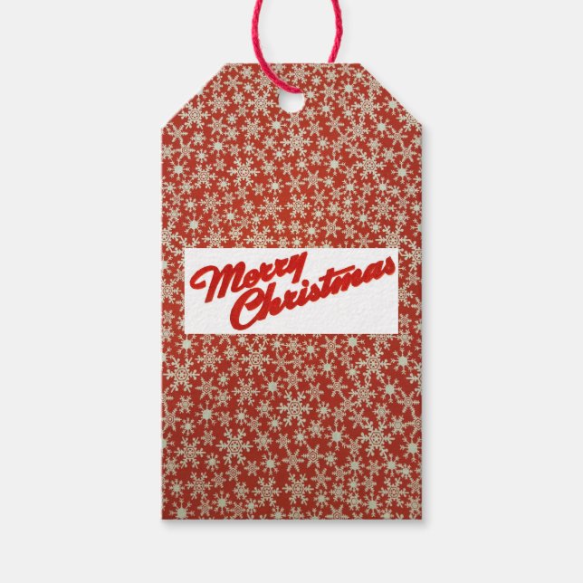 Snowflakes-Geschenk-Tag Geschenkanhänger (Vorderseite)