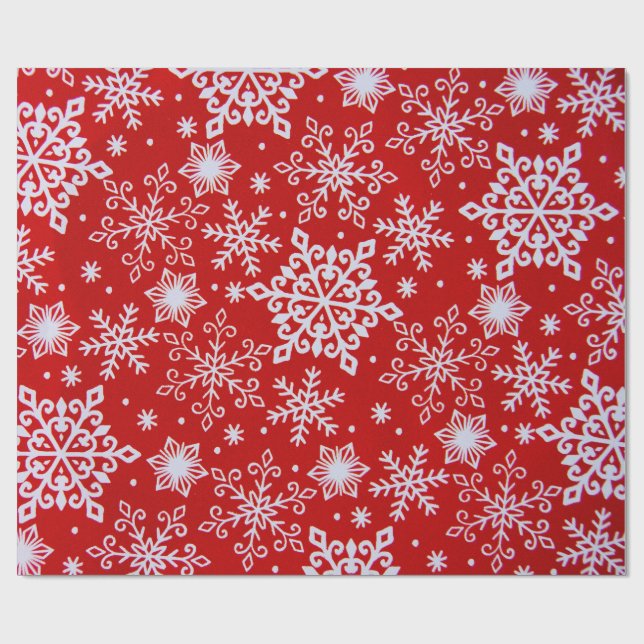 Snowflakes Geschenkpapier (Flach)