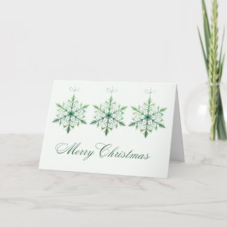 Snowflakes Merry Christmas Card Karte