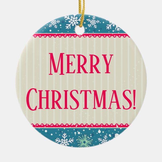 Snowflakes Ornamnet Keramik Ornament (Vorne)