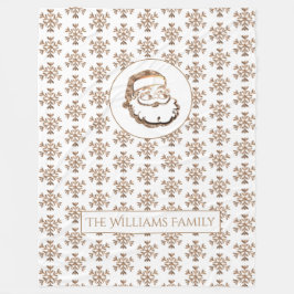 Snowflakes Pattern Gold Weihnachten Weihnachten Fleecedecke