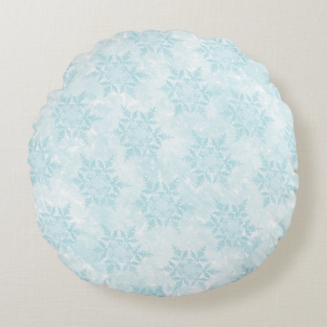 SnOwFlAkEs Rundes Kissen (Vorderseite)