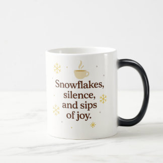 Snowflakes, Silence, and Sips of Joy | Cozy Winter Verwandlungstasse