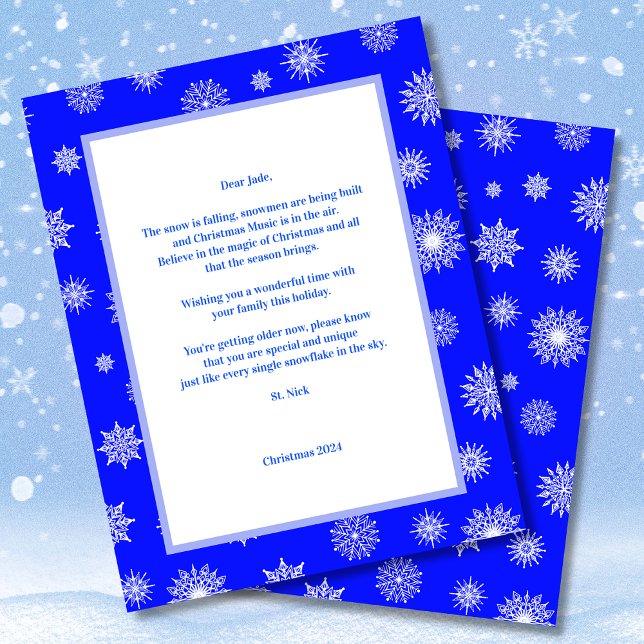 Snowflakes St. Nick Letter (Von Creator hochgeladen)