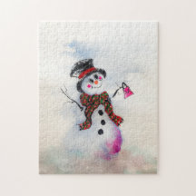 Snowgal mit dem Puzzle-Puzzle