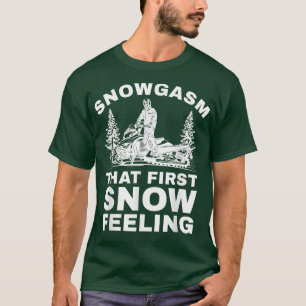 Snowgasmus Zitat für Schlittenfahrer Snowmobile Li T-Shirt