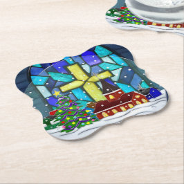 Snowglobe Whimsey Katholischer Urlaub Untersetzer