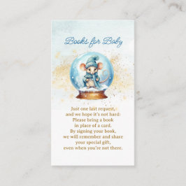 Snowglobe Winter Thema Kinderdusche Anfrage Begleitkarte