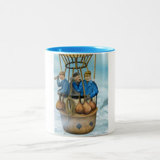 Snowland polare Balloonists-Tasse Zweifarbige Tasse (Mittel)