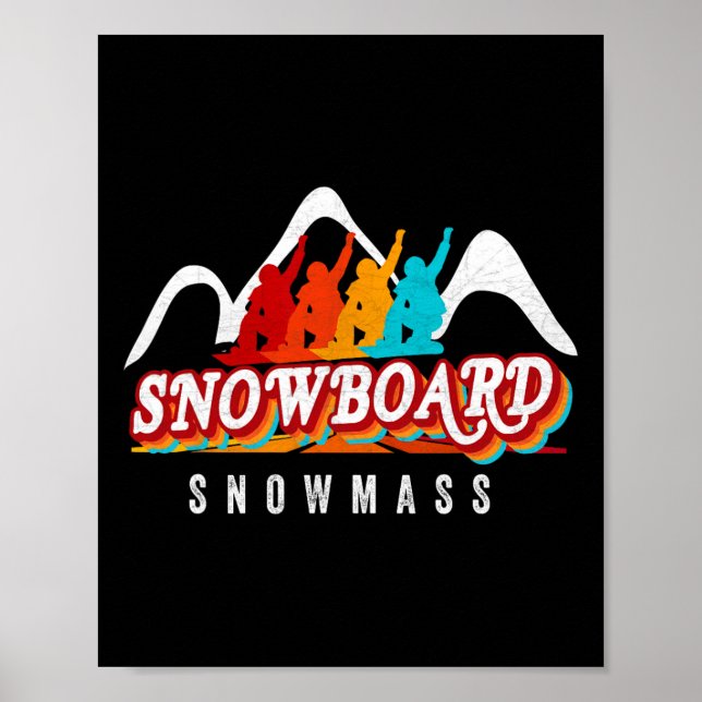 Snowm Snowboarding Co Spaß Skigebiet Lugano Poster (Vorne)