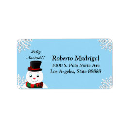 snowmam adressaufkleber