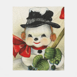 Snowman 004 fleecedecke