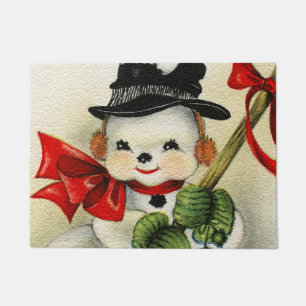 Snowman 004 fußmatte