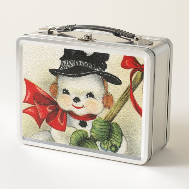 Snowman 004 metall brotdose (Vorderseite)