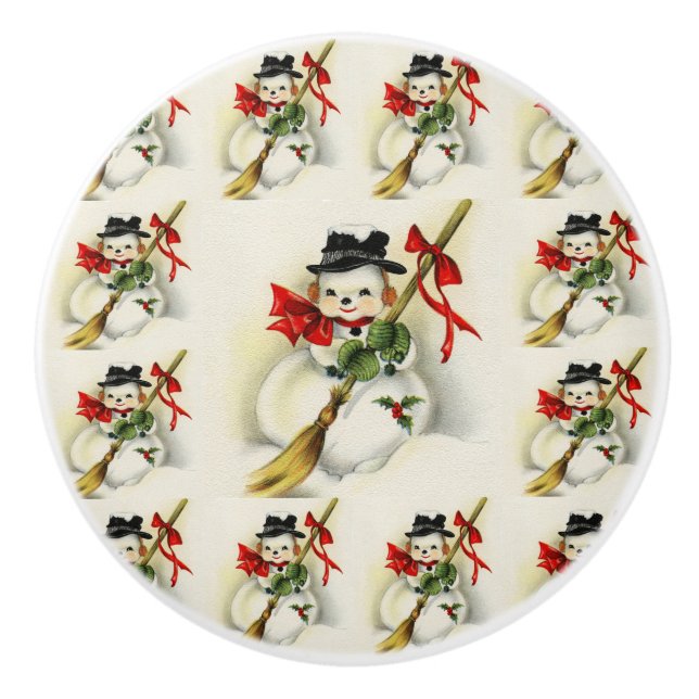 Snowman 009 keramikknauf (Vorderseite)