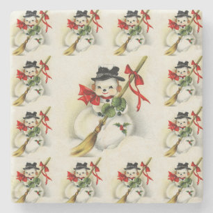 Snowman 009 steinuntersetzer