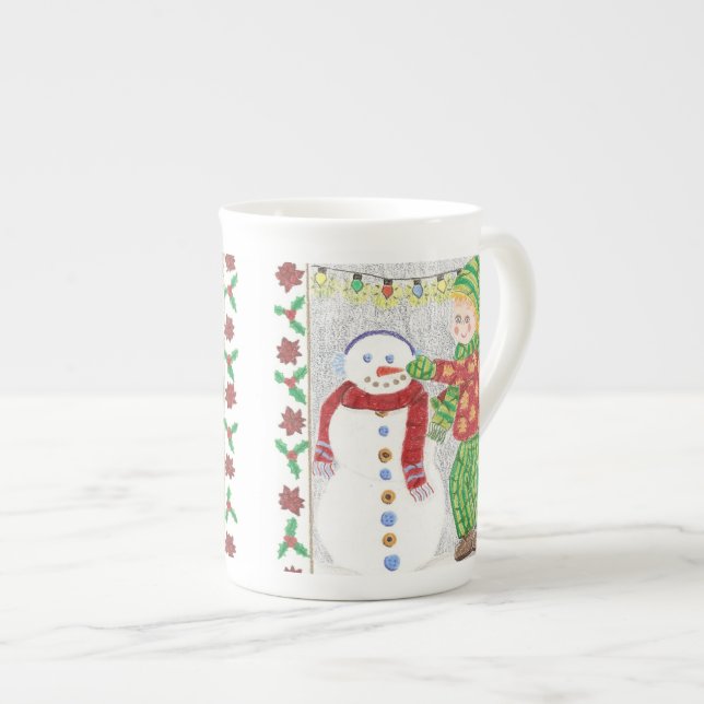 Snowman 2 Spezial-Tasse Prozellantasse (Vorderseite Rechts)