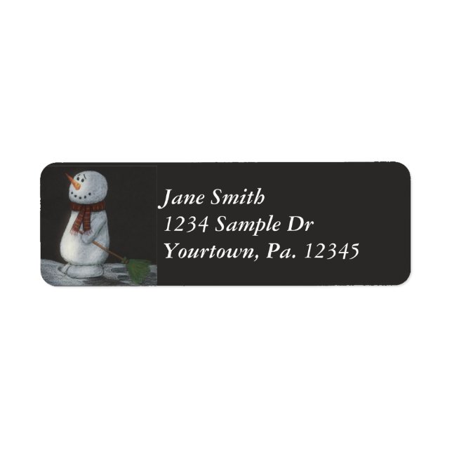 Snowman Address Label (Vorne)