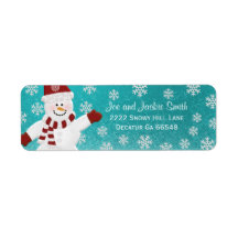 Snowman Address Labels