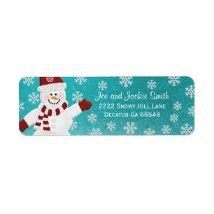 Snowman Address Labels