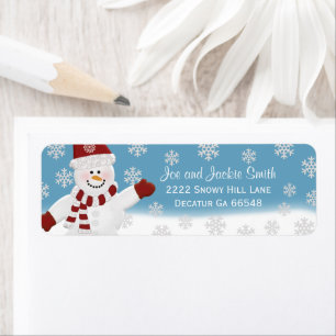 Snowman Address Labels