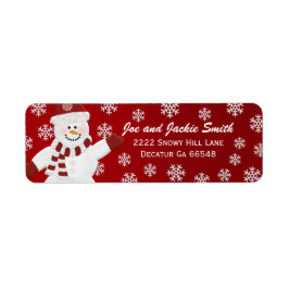 Snowman Address Labels