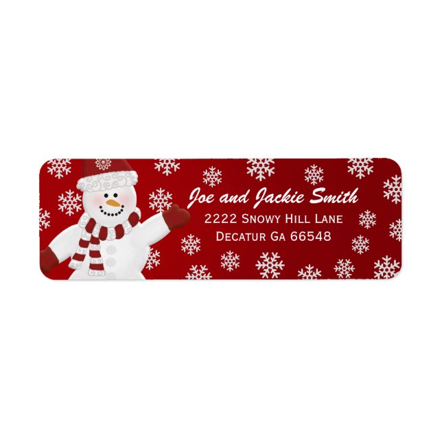 Snowman Address Labels (Vorne)