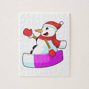 Snowman als Snowboarder mit Sonowboard.PNG Puzzle