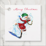 Snowman and Girl Dancers Funny Christmas - Geschen Geschenkanhänger<br><div class="desc">Gift Tags mit Happy Snowman und Girl Dance Tango Weihnachts-Party Spaß Cartoon Zeichnend - oder wählen / Fügen Sie Ihren einzigartigen Text / Name / Farbe - Make Your Special Geschenk Tag - Umgestalten und verschieben oder entfernen und fügen Sie Elemente / Text mit Anpassungs-Tool! Zeichn und Design von MIGNED....</div>