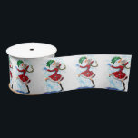 Snowman and Girl Dancers Funny Christmas Ribbon Satinband<br><div class="desc">Weihnachtsribbons mit Happy Snowman und Girl Dance Tango Weihnachtslieder Party Funny Ribbon - oder wählen / Fügen Sie Ihren einzigartigen Text / Name / Farbe - Make Your Special Gift - Neu vergrössern und verschieben oder entfernen und fügen Sie Elemente / Text mit Anpassungs-Tool! Zeichn und Design von MIGNED. Bitte...</div>