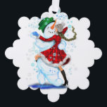 Snowman and Girl Dancers Weihnachtsschmuckkarte Ornament Karte<br><div class="desc">Weihnachtskarten mit Happy Snowman und Girl Dance Tango Weihnachts Party Spaß Cartoon Zeichnend - Wählen / Fügen Sie Ihren einzigartigen Text / Name / Farbe - Make Your Special Gift - Umformen und verschieben oder entfernen und fügen Sie Elemente / Text mit Anpassungstool! Zeichn und Design von MIGNED. Bitte schauen...</div>