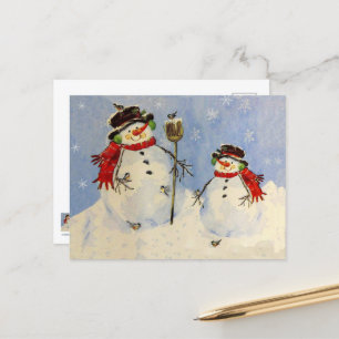 Snowman and Son Card Postkarte