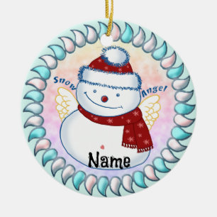 Snowman Angel Keramik Ornament
