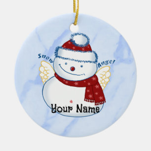 Snowman-Angel-Ornamente Keramik Ornament