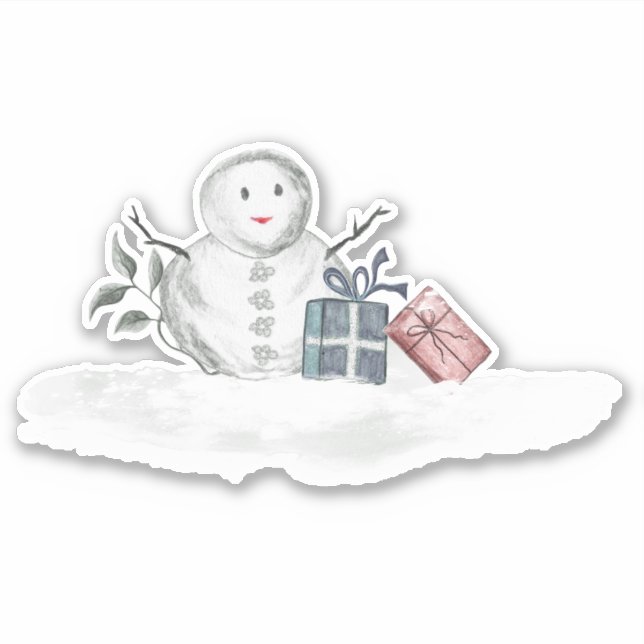 Snowman Aufkleber (Vorderseite)