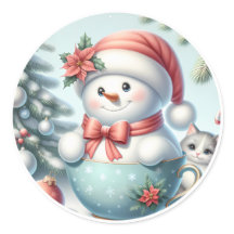 Snowman-Aufkleber