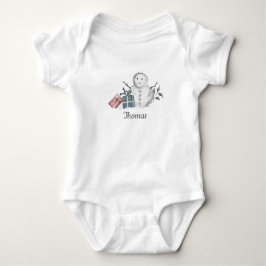 Snowman Baby Bodysuit Strampler