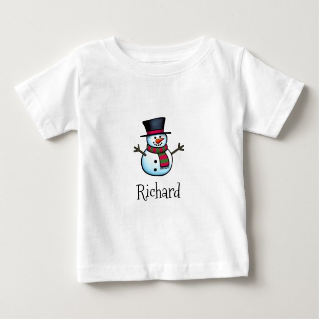 Snowman Baby T-shirt (Vorderseite)