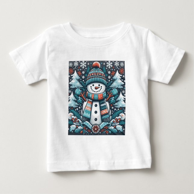 Snowman Baby T-shirt (Vorderseite)