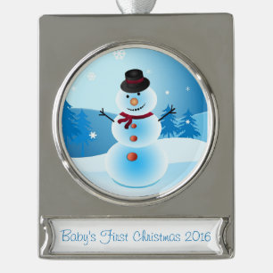 Snowman Baby's First Christmas Ornament