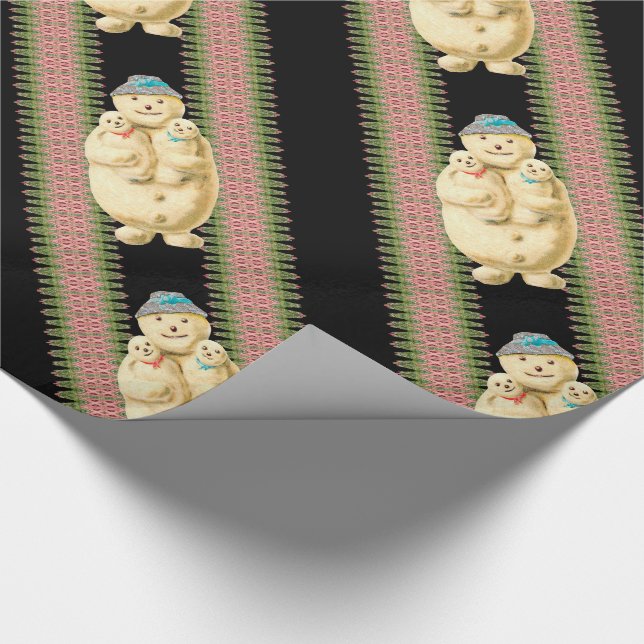 Snowman Babys Viktorianisch Weihnachten Geschenkpapier (Ecke)