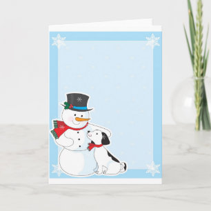 Snowman Background Feiertagskarte