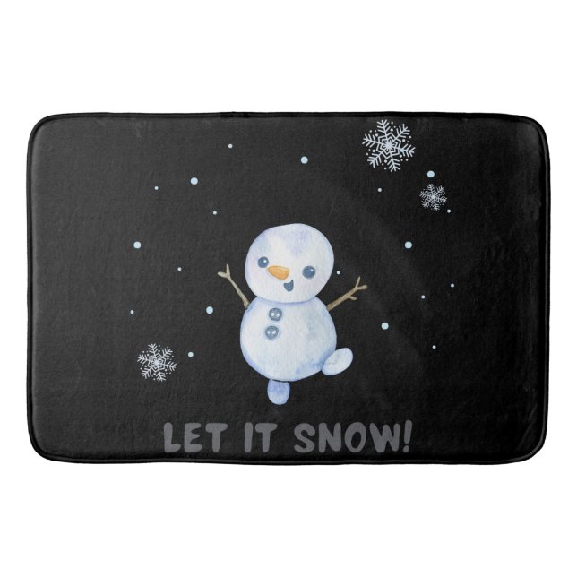 Snowman Badematte (Vorderseite)