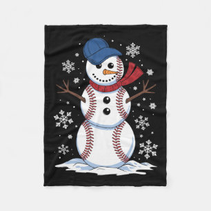 Snowman Baseball Wintersportliebhaber Männer Fraue Fleecedecke