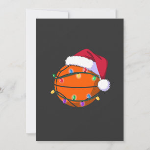 Snowman Basketball Weihnachtsfeiertag Weihnachtsfe Einladung