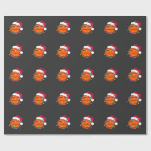 Snowman Basketball Weihnachtsfeiertag Weihnachtsfe Geschenkpapier