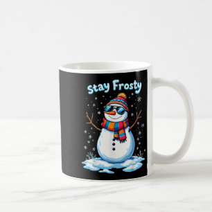 Snowman Bleibe Frosty Funny Weihnachten Weihnachte Kaffeetasse