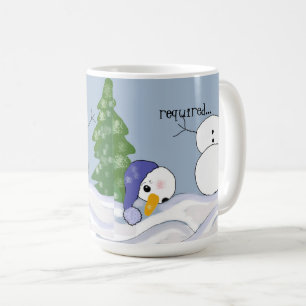 Snowman braucht Hilfe Funny Kaffeetasse