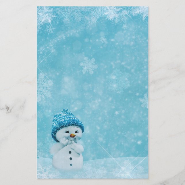 Snowman Briefpapier (Vorderseite)