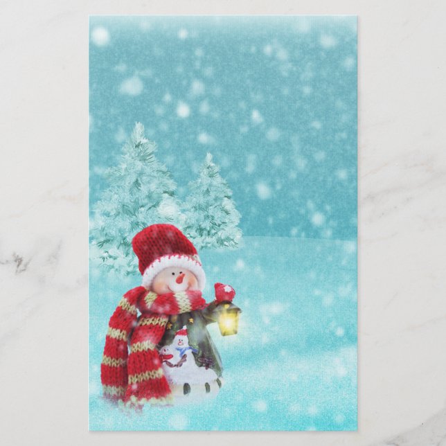 Snowman Briefpapier (Vorderseite)